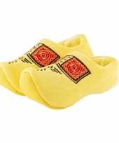 Pluche gele klompen clogs sloffen sloffen voor volwassenen